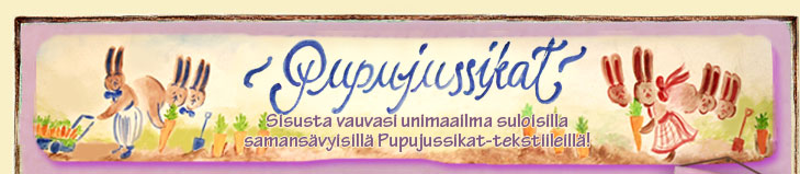 Pupujussikat lasten vuodevaatteet